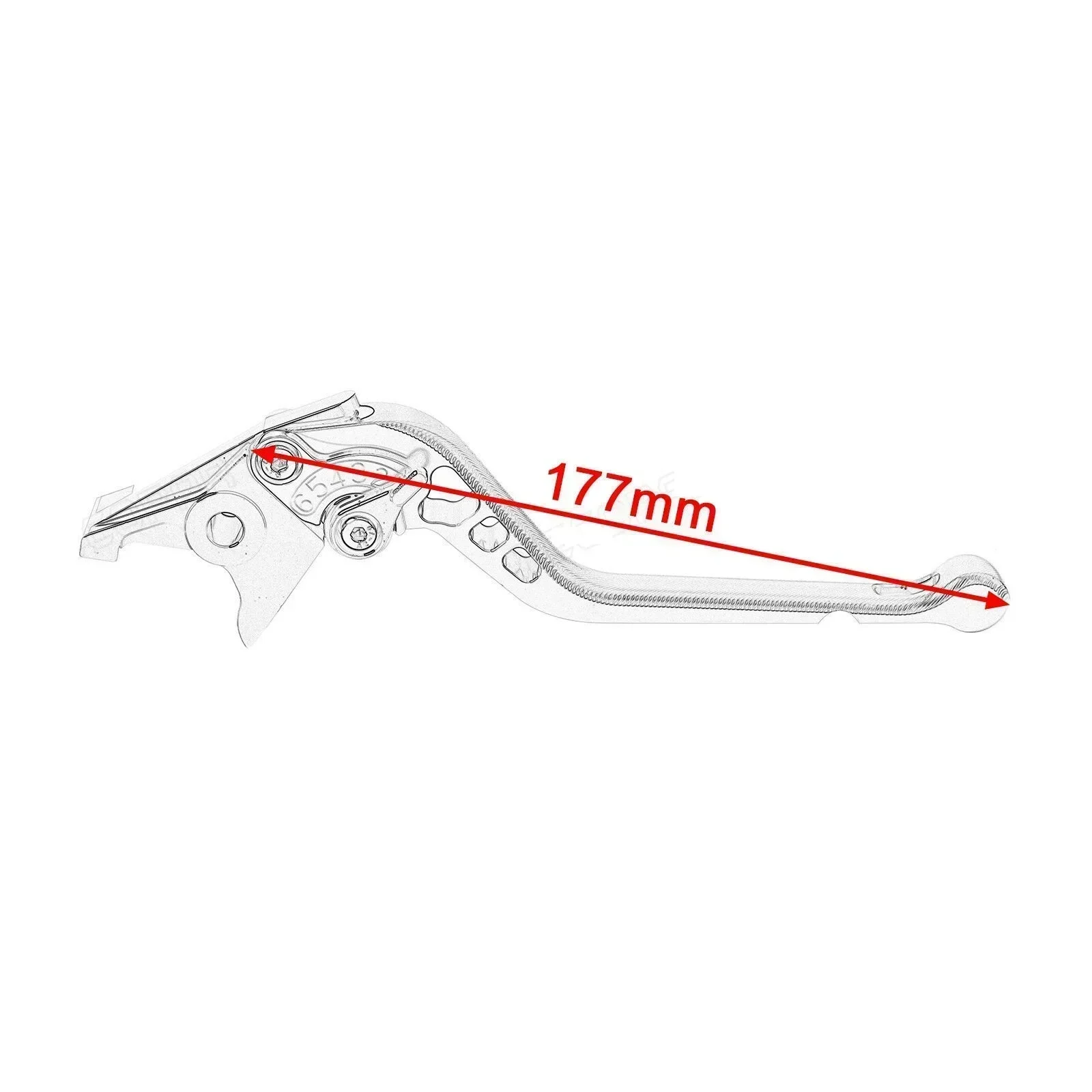 3D Long Motorcycle 7/8" 22mm Brake Clutch Levers For Triumph AMERICA/LT SCRAMBLER SPEEDMASTER, ROCKET III CLASSIC/ROADSTER view 5