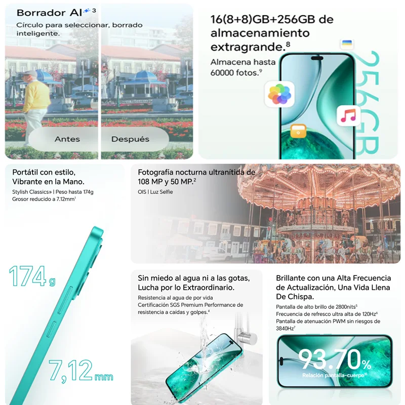 Honor X8c، الهاتف الذكي، كوالكوم سنابدراجون 685، 6.7 بوصة، كاميرا 1080 ميجابكسل، بطارية 5000 مللي أمبير في الساعة
