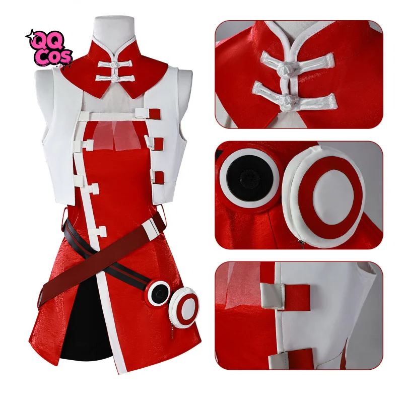 الظاهري المعبود Yuezheng لينغ تأثيري حلي هالوين كرنفال حفلة عيد الميلاد لعب دور الملابس الملابس QQ كوس