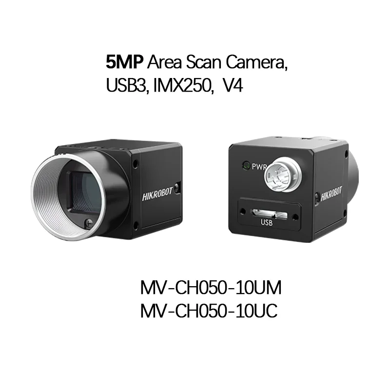 New Hikrobot Industrial Camera MV-CH050-10UM,MV-CH050-10UC 5MP Area Scan Camera, USB3, IMX250, Mono, V4