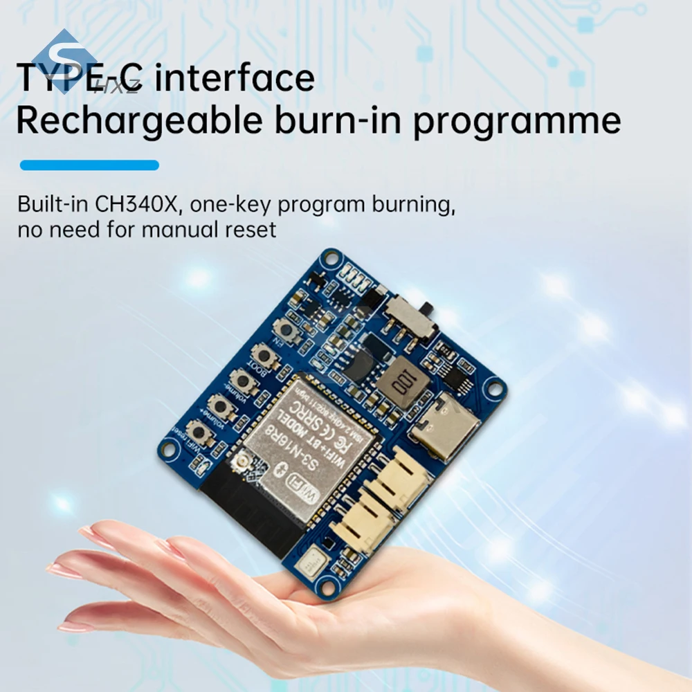 AI-Sprachmodul mit Mikrofon und Verstärker, programmierbares USB-C-Soundboard, kompatibel mit Deepseek/Qwen und PIR-Sensor für Heimwerker/Smart Home