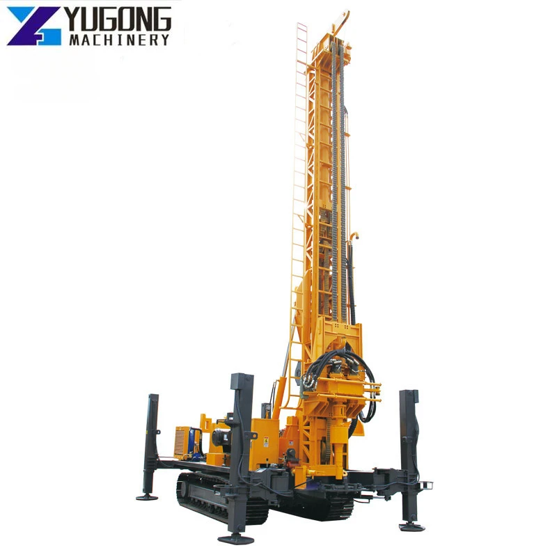 YG Deep Hydraulic Crawler DTH and Rotary Borehole Water Well Drilling Machine HQZ11000L for Sale