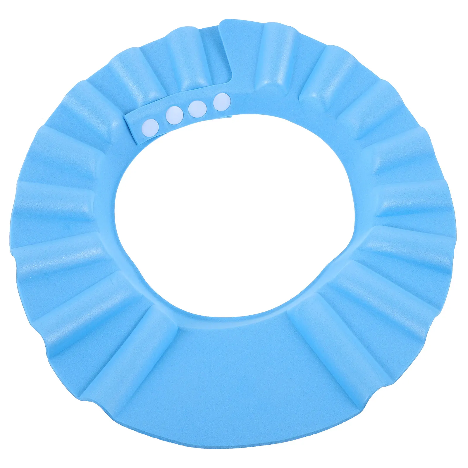 

WaterProof EarCover for Baby Toddler Kids ShowerCap EVA Toddler Bathing Hat HairWash Visor Infant Blue Adjustable