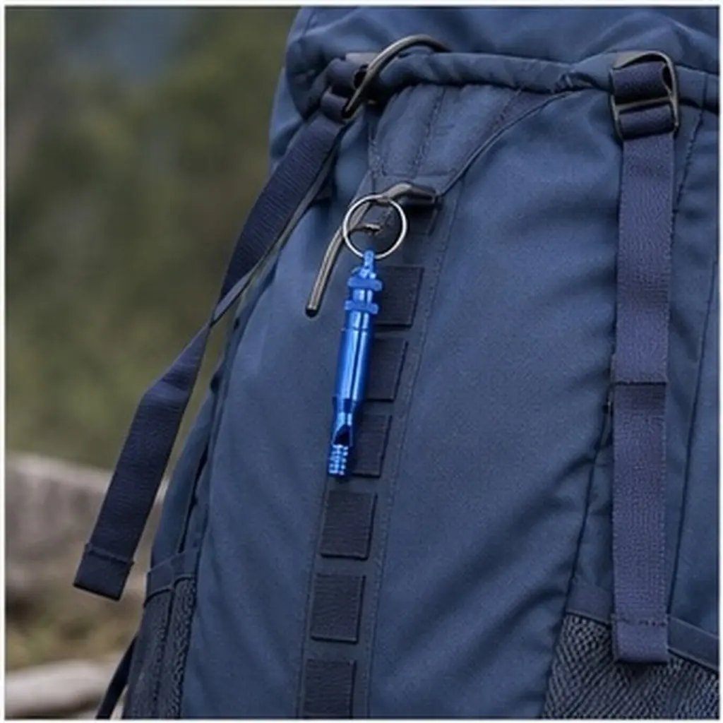 6Pcs Metal Survival Whistle Emergency Whistle for Hiking Camping Outdoor Activities Lifeguard Referee Pe Teacher Safety Self