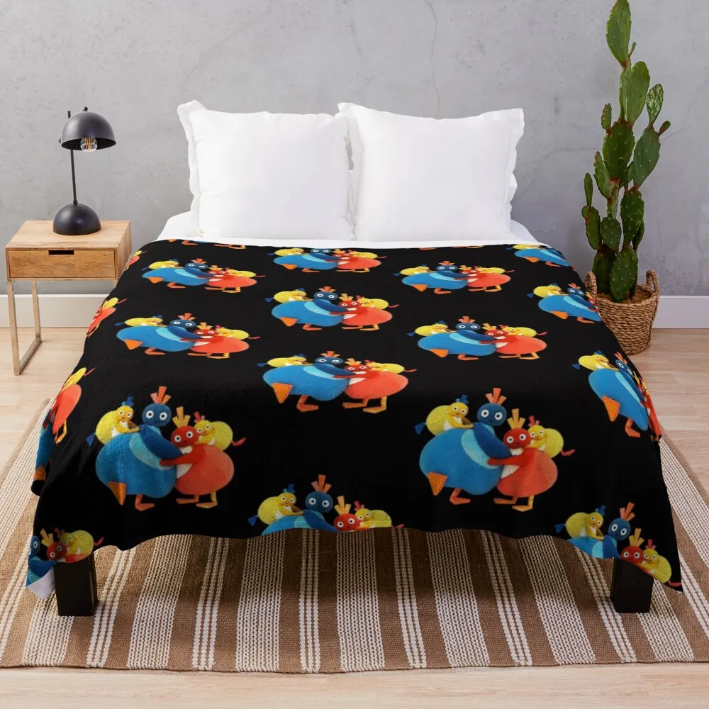 

Twirlywoos Cute Characters Throw Blanket Ultra Soft Flannel Fleece Blanket for All Seasons