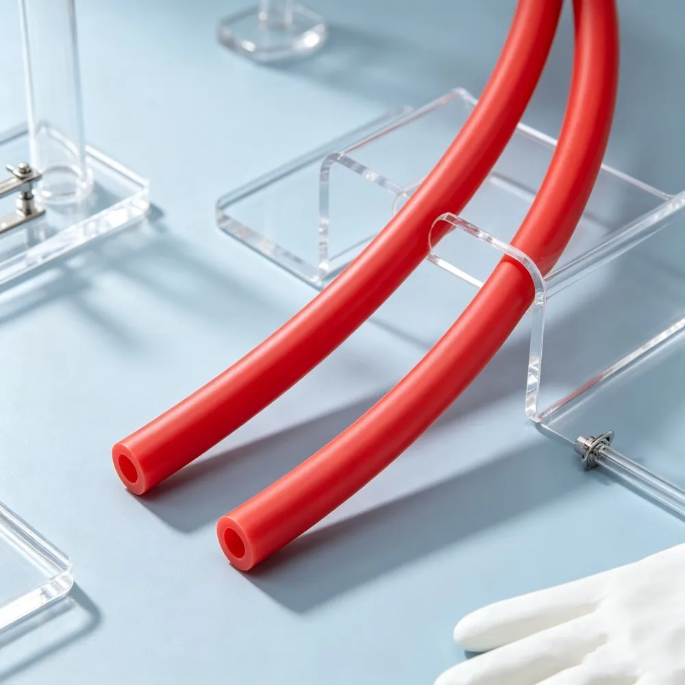 Tubo de Látex Natural Rojo, Tubo de Goma Elástico Flexible de Alta Resistencia para Ejercicios de Fitness con Resortera, DIY, ID1.6-6mm