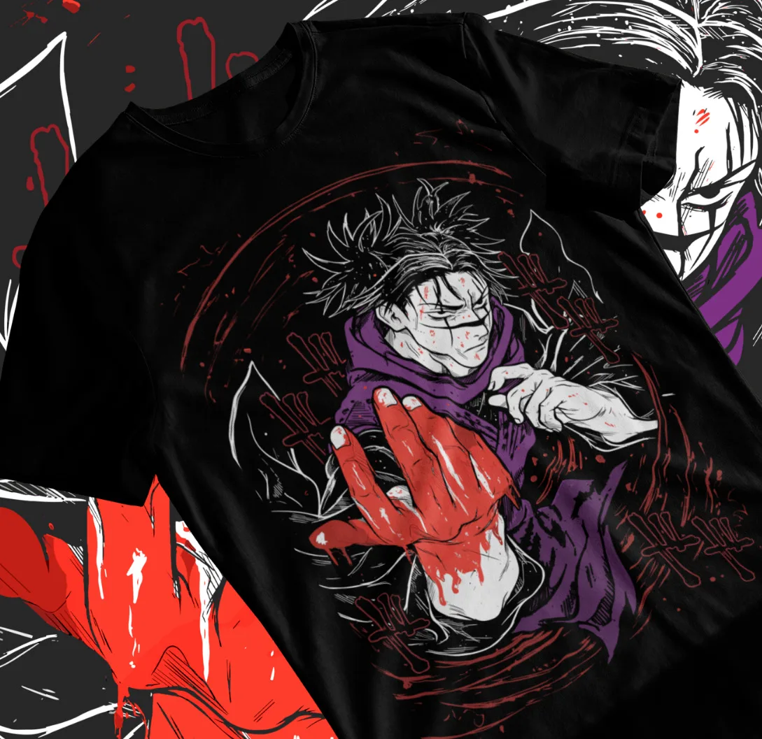 T-shirt doux de manga japonais, cadeau d'anime d'horreur, Jujutsu Kaimmense Bloody Choso