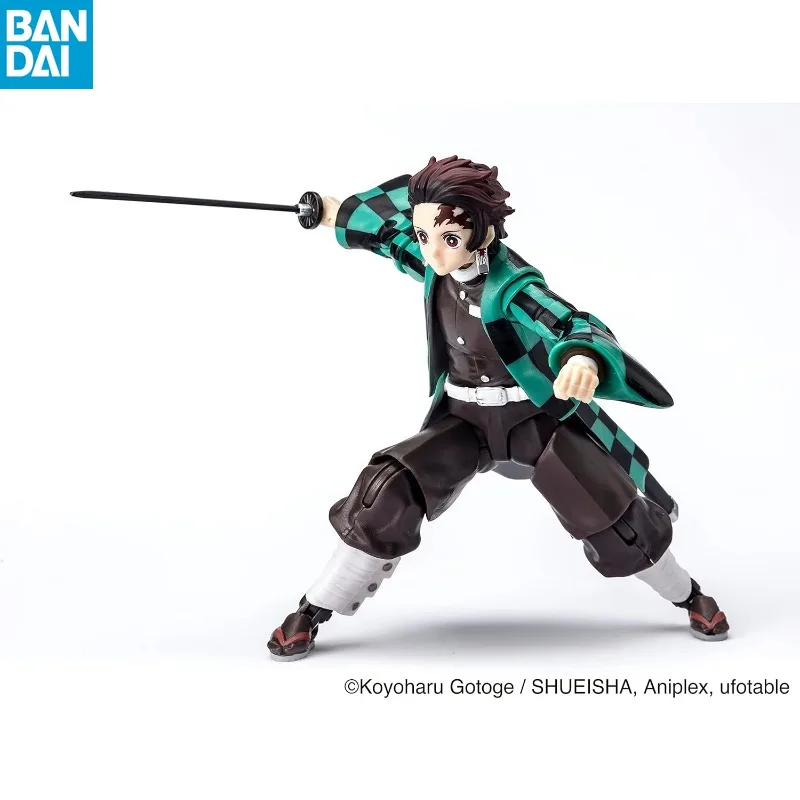 

Original Bandai S.H.Figuarts Demon Slayer Kamado Tanjirou& Action Figure Anime Model Toy Gift Suitable Collect Ornament Festival