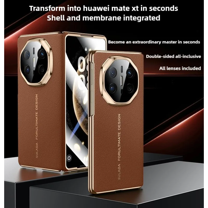 [Second change Mate XT] for Huawei Mate X6 Case Central axis protection shell film integrated with magnetic Mate X5 leather case