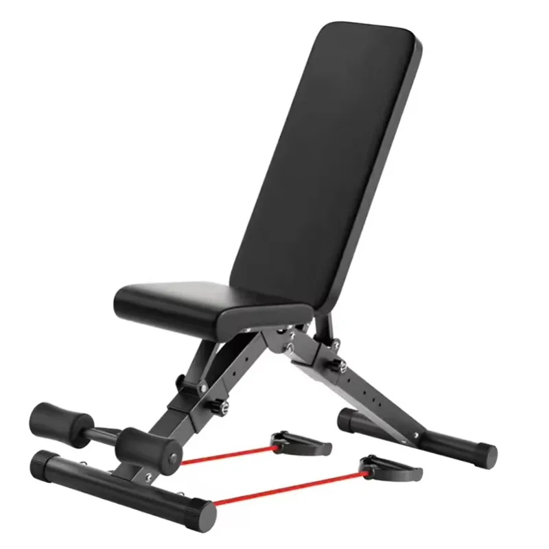 2025 Home Full-Body Exercise Workout Incline/Decline Bench Adjustable Folding Strength Training Bench Press - Efficient