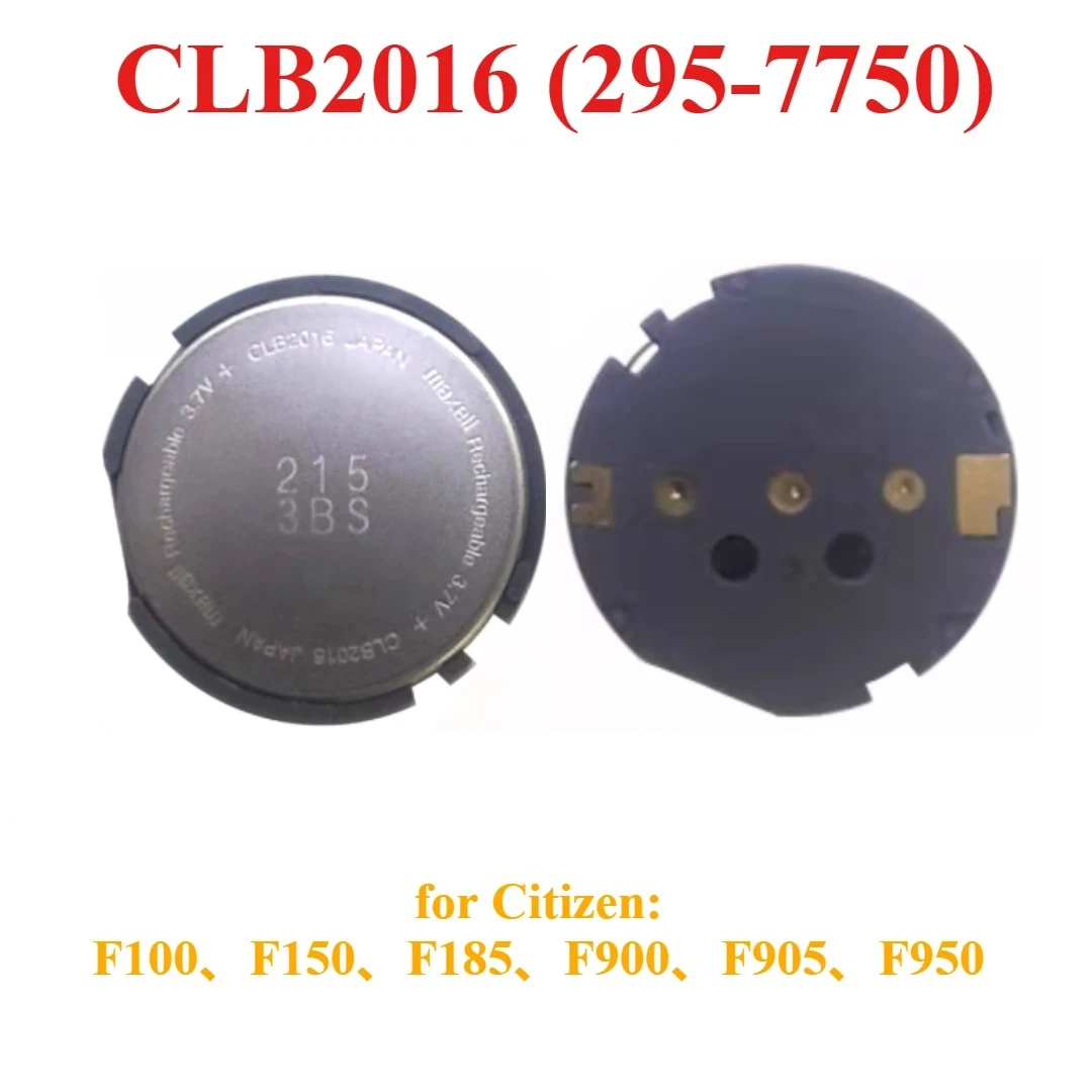 Bateria de Carregamento Solar Original CLB2016 para Citizen F100 F150 F185 F900 F905 F950 295-7750 3.7V Capacitor CLB-2016
