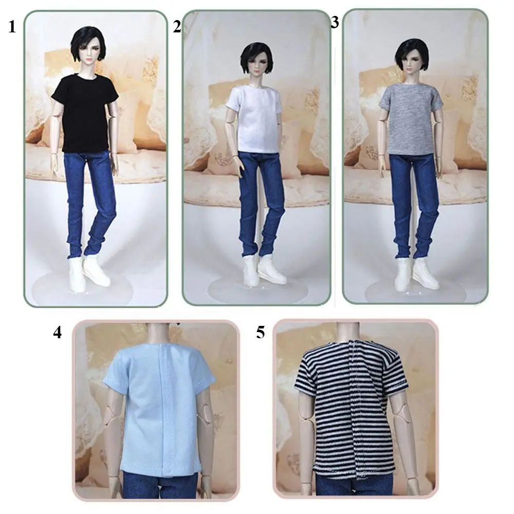 5 Styles for 1/6 Doll Accessories Fashion Men T-Shirt Male Clothes Doll Clothes Kids DIY Toys