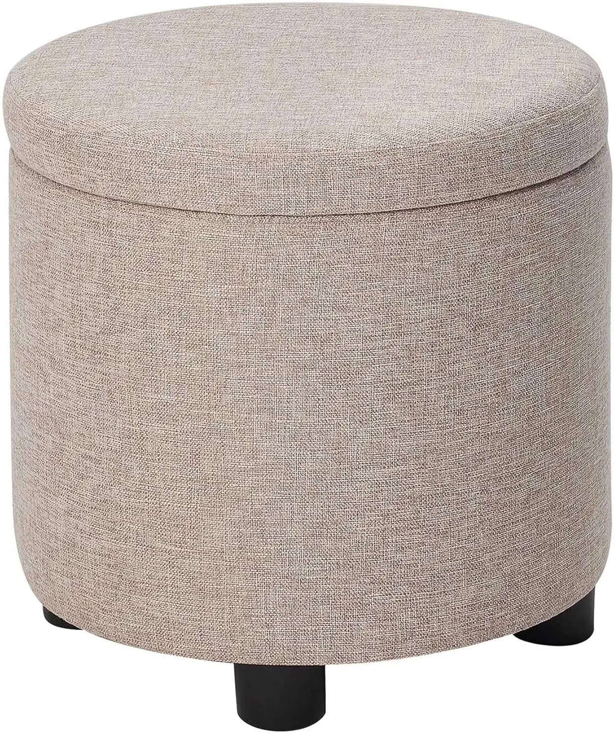 

Designs4Comfort Round Accent Storage Ottoman With Reversible Tray Lid