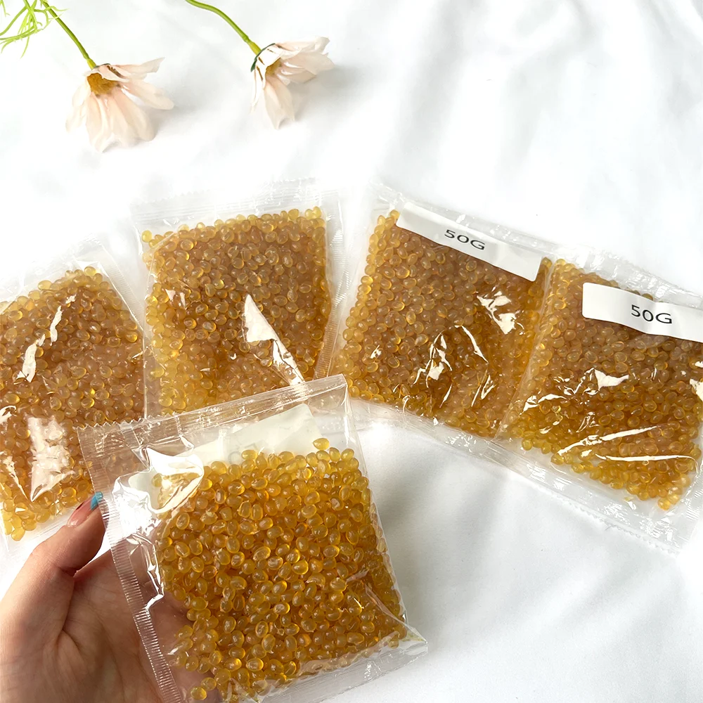 50/250g Keratin Glue Granule yellow white Hair Extension Tools ITALIAN Keratin Glue For Hair Extensions image 2