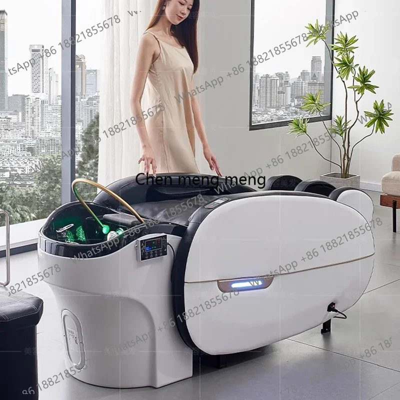 AB03  Barber Shop Head Spa Shampoo Bed Nordic Creativity Automatic Smart Massage Chair Comfort Artifact Salon Furniture Silla