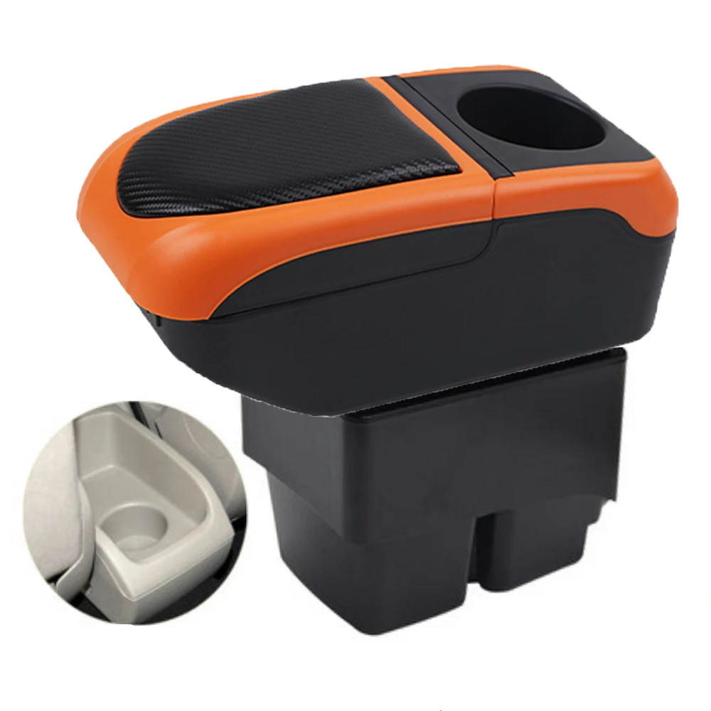 

Car Ford Fiesta MK7 armrest box central console storage box driver and passenger elbow support arm rest