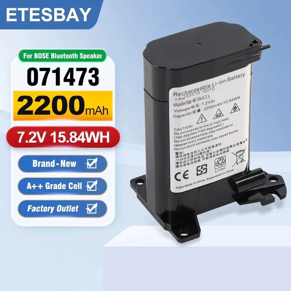 

ETESBAY 071473 071471 745518-0010 Battery For Bose SoundLink Revolve Speaker 7.2V 2200mAh Rechargeable Li-ion Batteries