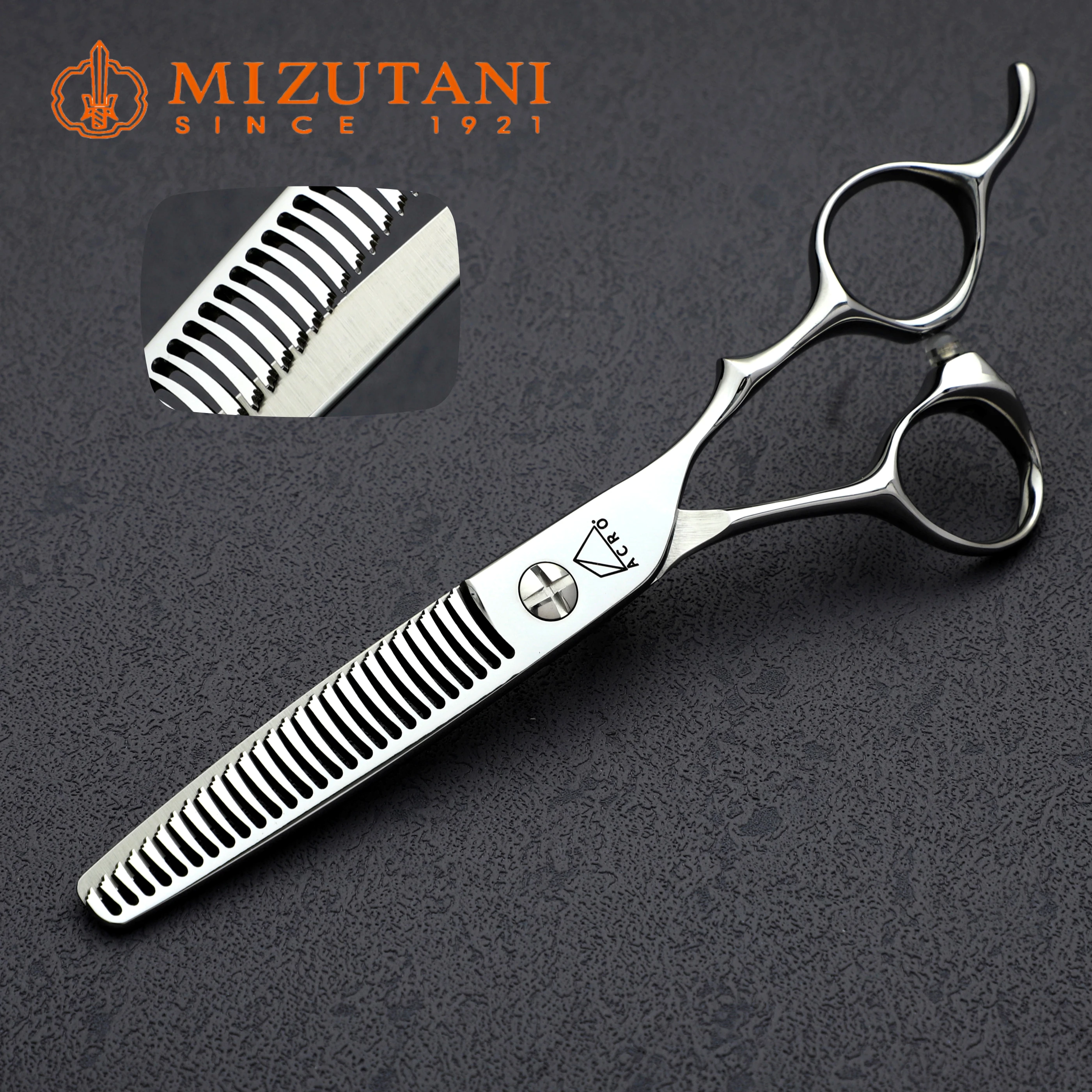 MIZUTANI profession thinning sissors hairdressing shears 6.0 inches Hitachi 440 steel barbershop tools