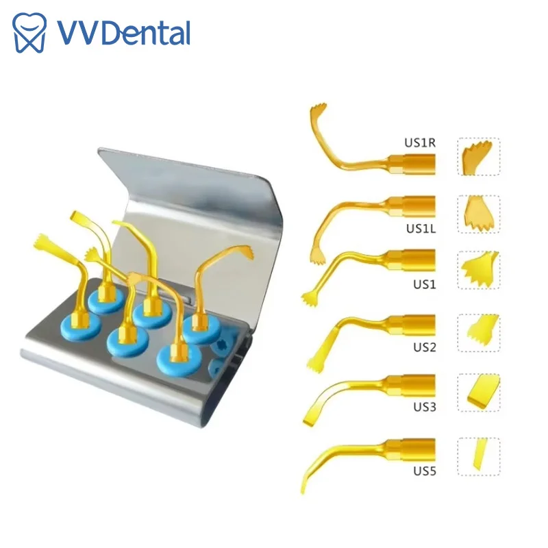 

Dental Piezo Surgery Tip Kit for WOODPECKER, Ultrasound Dentistry Instrument Ultrasonic Teeth Cutting Surgery Tips for Dentistry