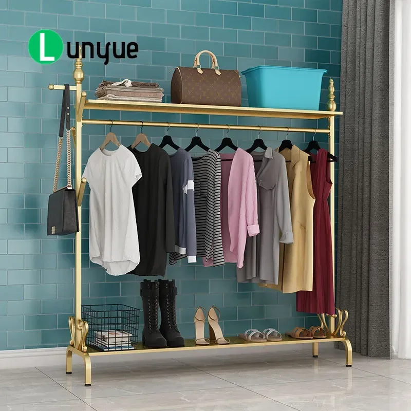 Nordic Modern Floor to Ceiling Coat Rack Space Saving Single Pole Clothes Drying Hanger for Bedroom Simple Creative Design