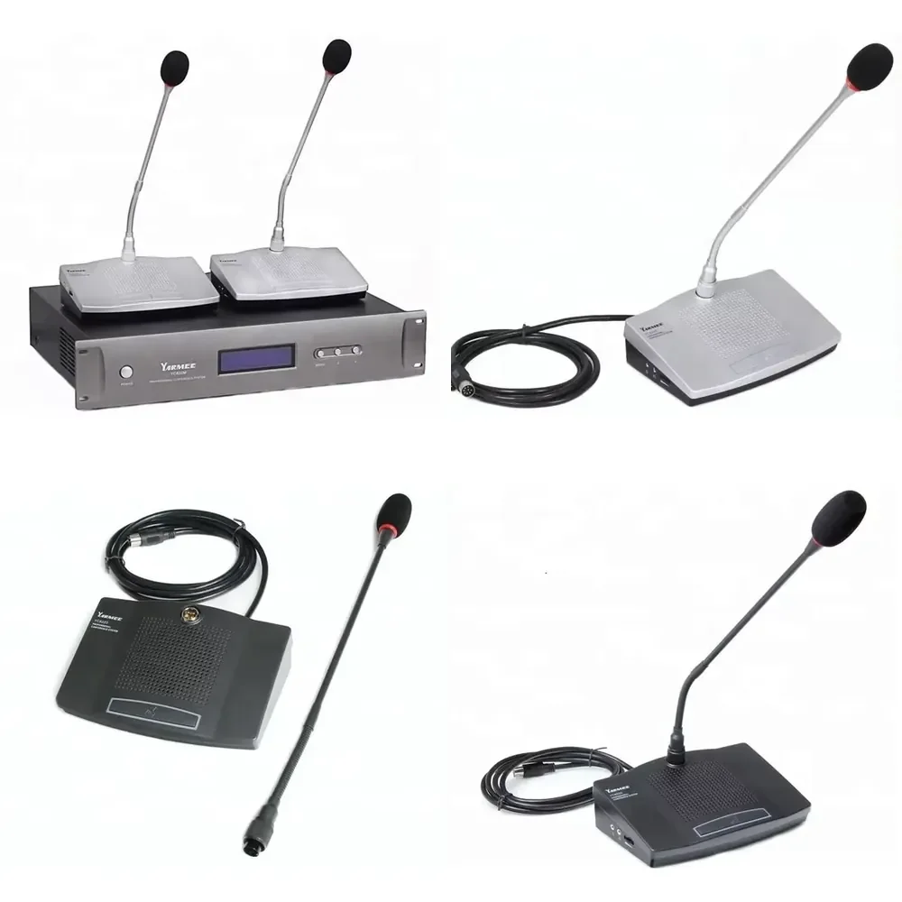 For YARMEE YC822 Basic Audio Conference System Delegated Microphone Tabletop Microphone with USB Recording