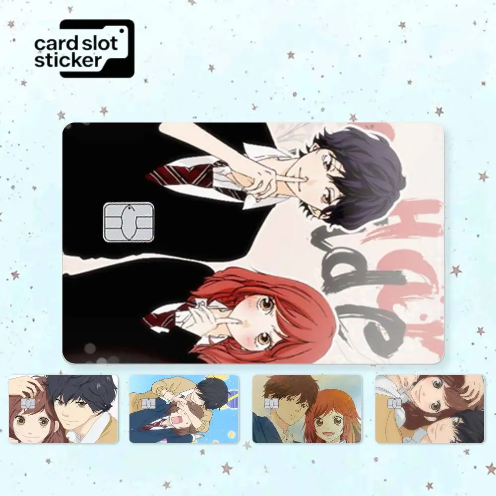 Anime Ao Haru R-Ride CP  Credit Card HD Stickers Small Chip Waterproof Sticker Game Card Decal Gift
