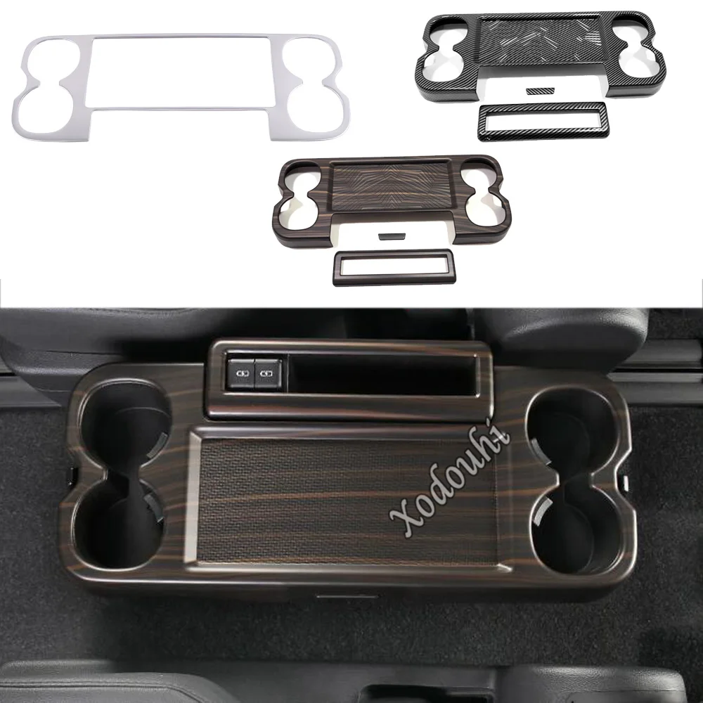 

Car Rear Middle Row Seat Water Cup Armrest Panel Cover Trim Car Interior Accessories Decoration For Toyota Sienna 2021 2022 2023