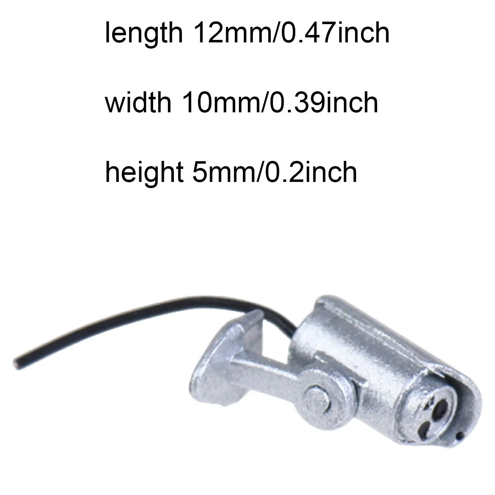 Câmera de segurança para casa de bonecas em escala 1:12, modelo realista de segurança