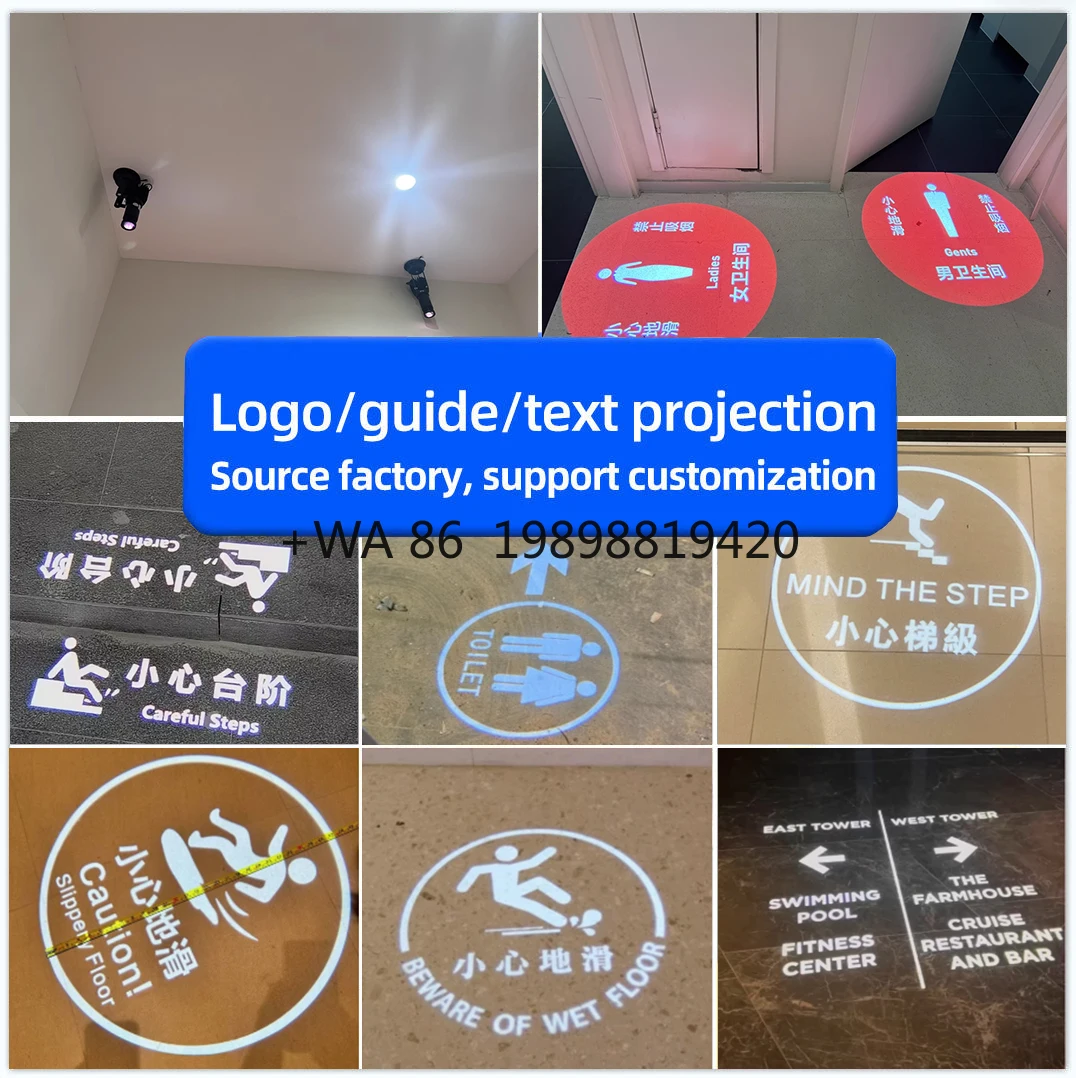 80W voor architectonische reclame HD Waterdicht logo Gobo Reclamelogo Aangepaste afbeelding