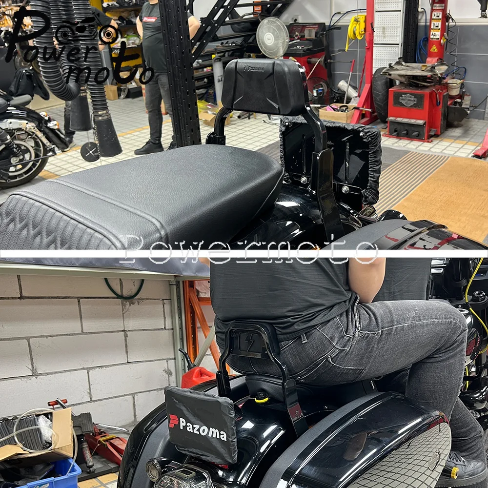 Motorbike Backrest For Harley Softail Sport Glide FLSB Low Rider EI Diablo ST FXLRST FXRST 117 Sissy Bar Super Simple Club Style view 6