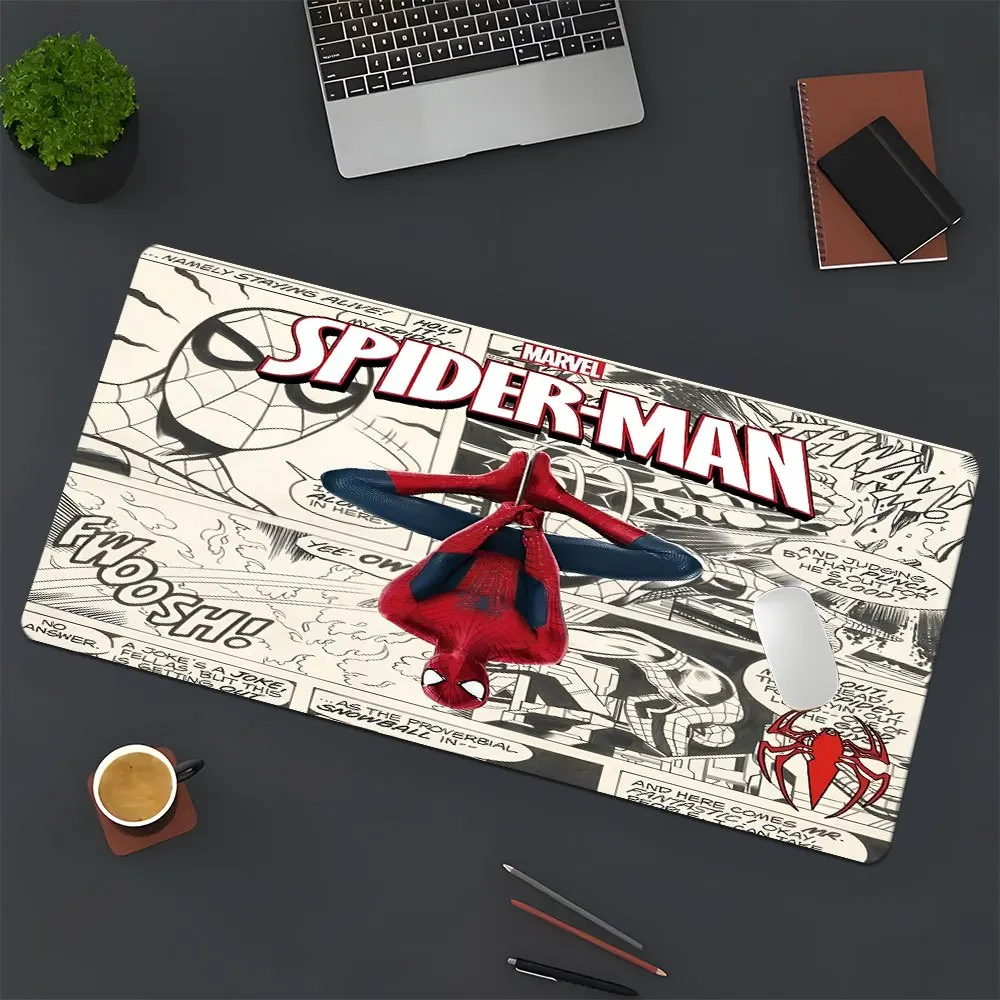 [معتمد] قطعة واحدة من وسادات الماوس Marvel Spider Man متعددة الوظائف كبيرة للألعاب مناسبة للاعبين والاستخدام المكتبي والعطلات
