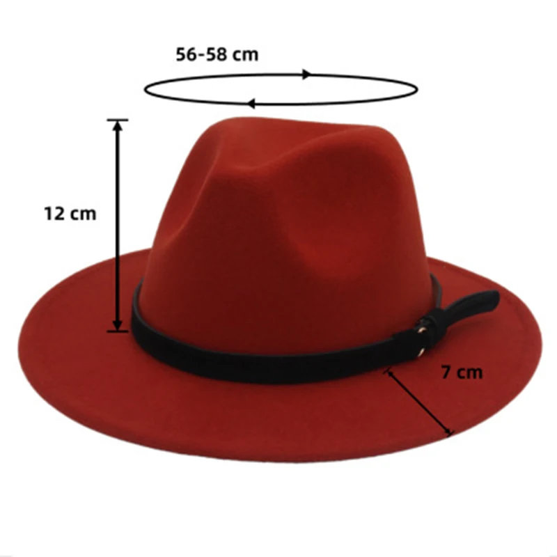 موضة جديدة من جلد الغزال أفضل قبعة واسعة حافة قبعة فيدورا الرجال النساء الخريف الشتاء ورأى قبعات الجاز الكلاسيكية الكنيسة فيدورا في الهواء الطلق قبعات غير رسمية