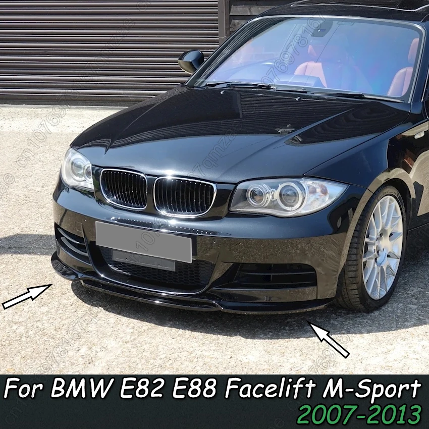 

For Bmw E82 E88 1 Series 118d 120i 120d 125i 135i 2007-2013 4Pcs Front Bumper Splitter Lip Car Canard Spoiler Diffuser Body Kits
