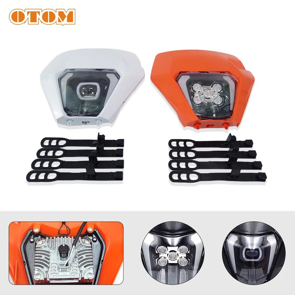 

OTOM Motorcycle LED Headlight Headlamp Head Light Supermoto Fairing For KTM XCW EXCF 150 250 300 500 Dirt Bike Enduro Lamp Beads