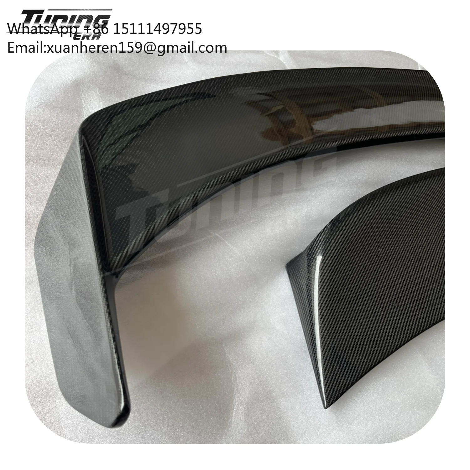 Carbon Fiber GT Style Wing Spoiler Duck Tail for Porsche Taycan Upgrade Conversion Kit