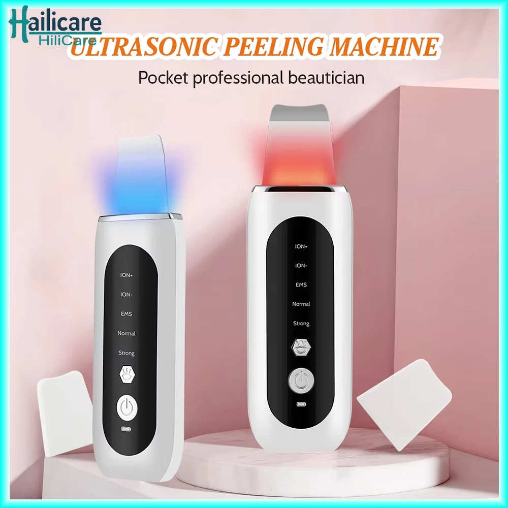 

Ultrasonic Skin Scrubber Deep Face Cleaning Peeling Blackhead Remover Ance Pore Cleaner Facial Shovel Cleanser Skin Care