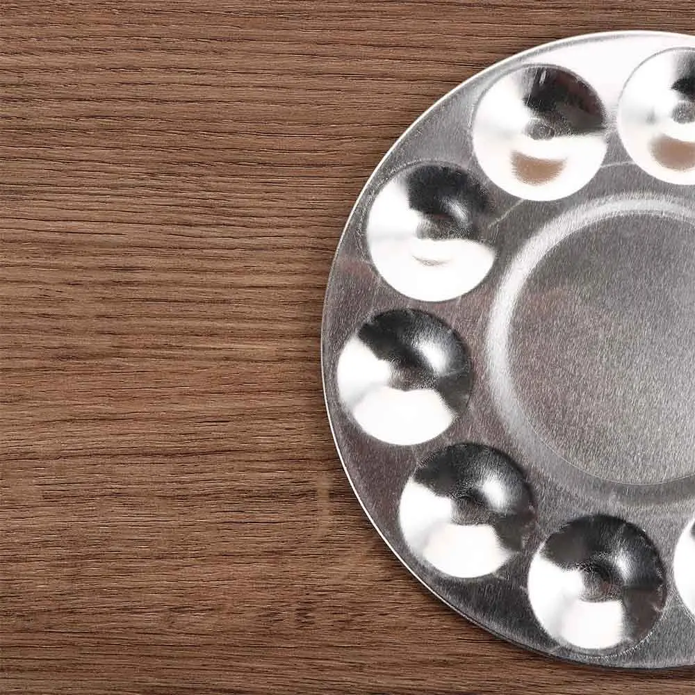 Art Aluminum Artist Draw Round Craft Tray Palette Paint Tray Painting Supplies image 5