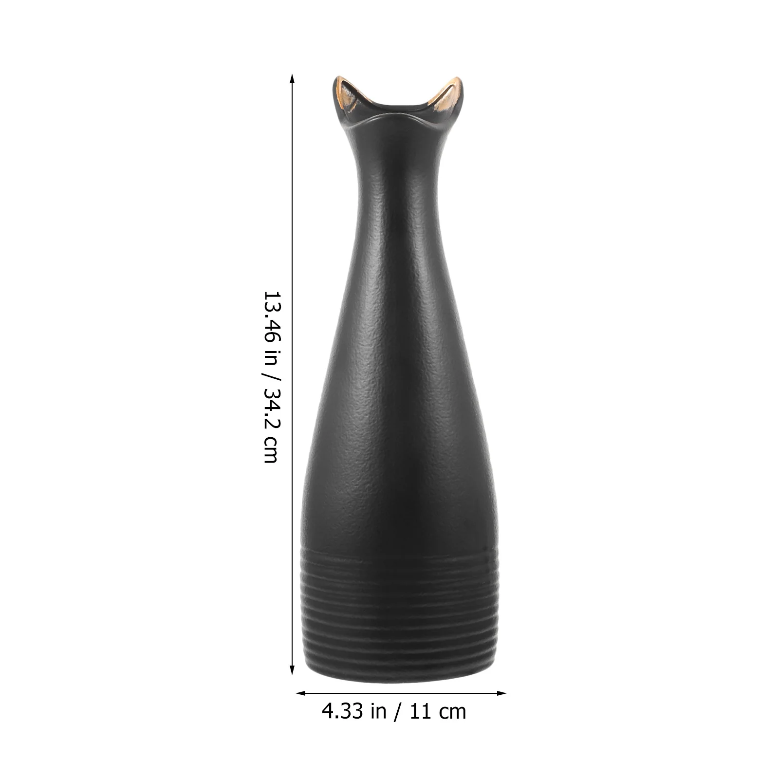

Cute Cat Ear Ceramic Vase Small Flower Arrangement Decor for Living Room Bedroom Desktop Tabletop Dried Flower Container Home