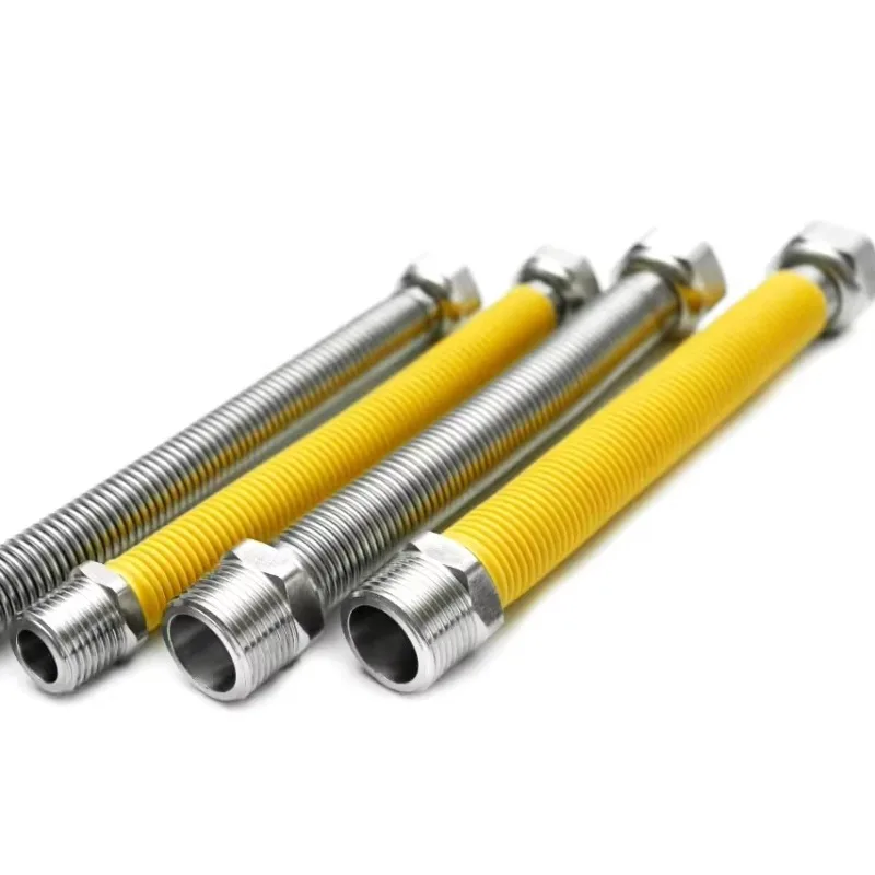 Flexible stainless steel natural water hose bendable retractable bellows for pipes