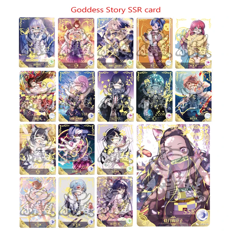 

Anime Goddess Story 2M01 series Megumi Kato Cartoon characters flash card Bronzing collectible toy cards Christmas birthday gift