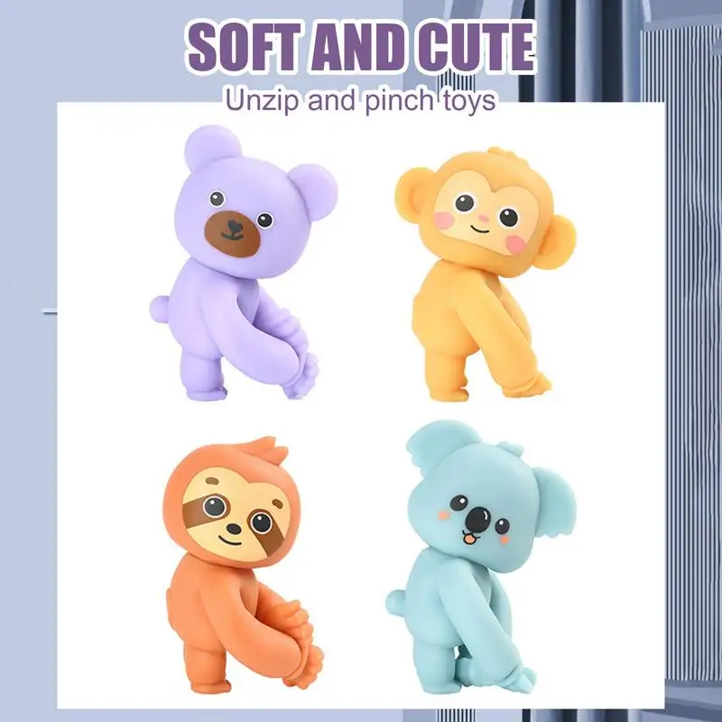 سوار الحسية سوار الحسي لطيف الحيوان مع ضوء LED جمع التنقل لعبة الاسترخاء بسط الملحقات للمراهقين