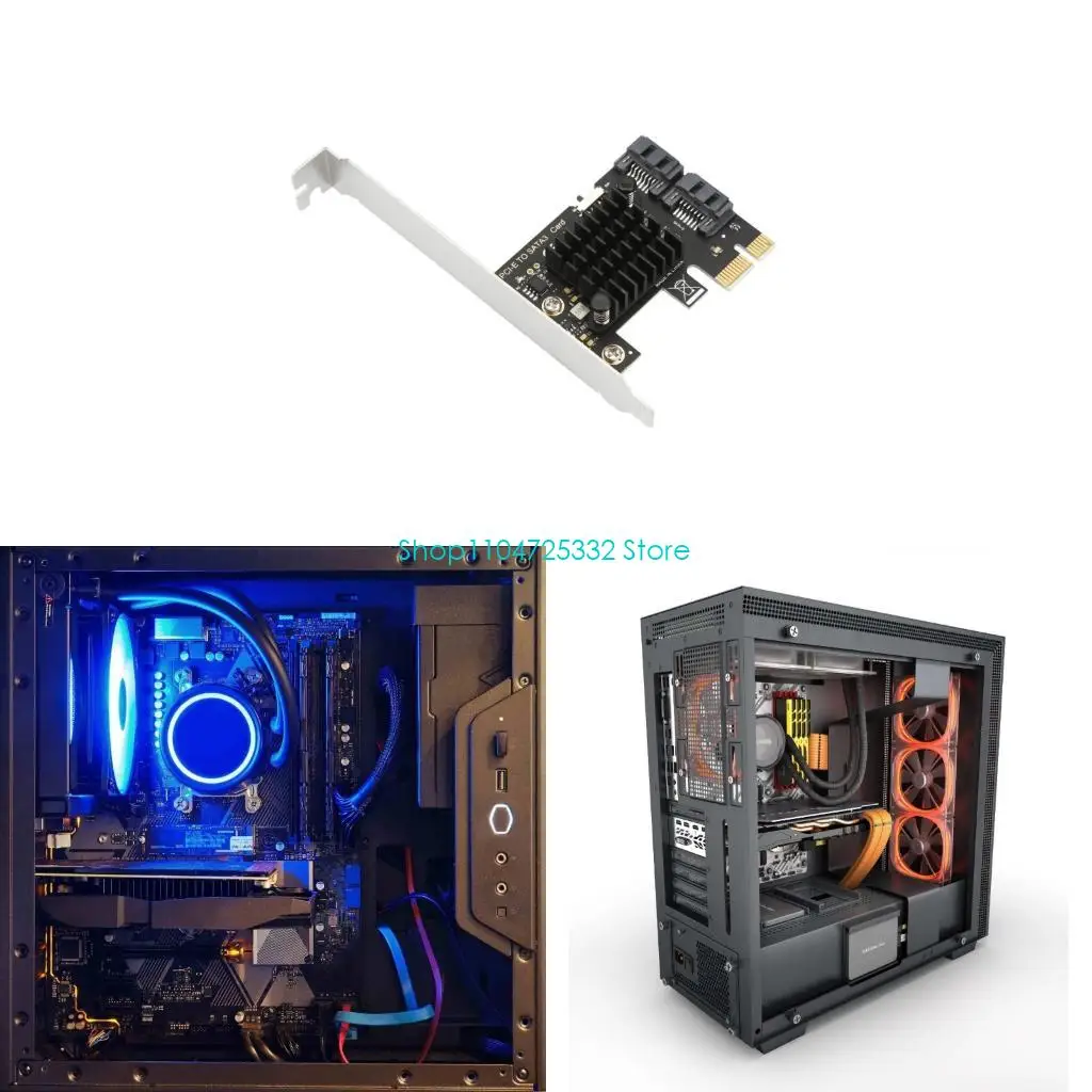 

P5EA Desktop PCIE до 2 порта SATA3.0 Адаптерная карта 6 Гбит / с.