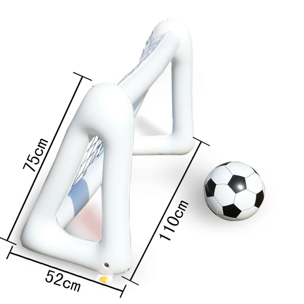 Portería de fútbol inflable de PVC, puerta de red portátil pequeña creativa para puerta de fútbol de PVC interior y exterior