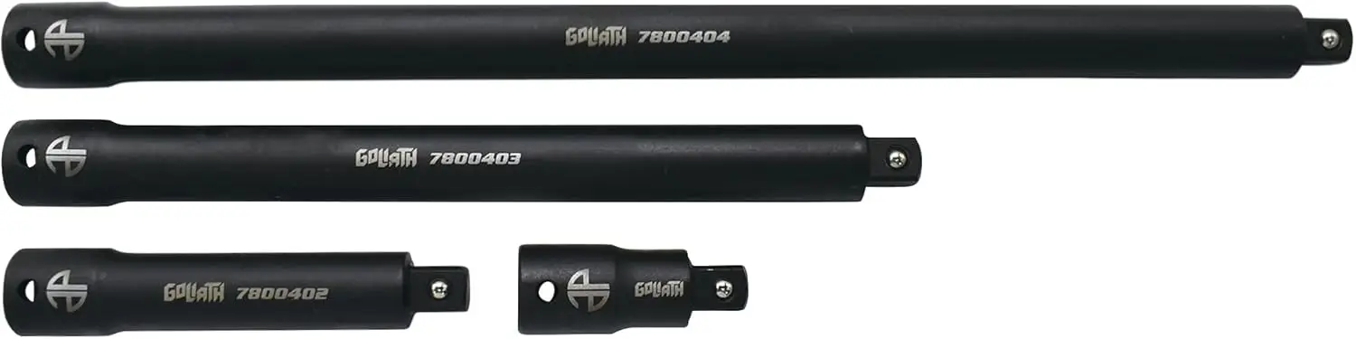 

4pc 1/2" Drive High Torque Impact Extension Bar Set 2.5"-15" for Impact Wrenches