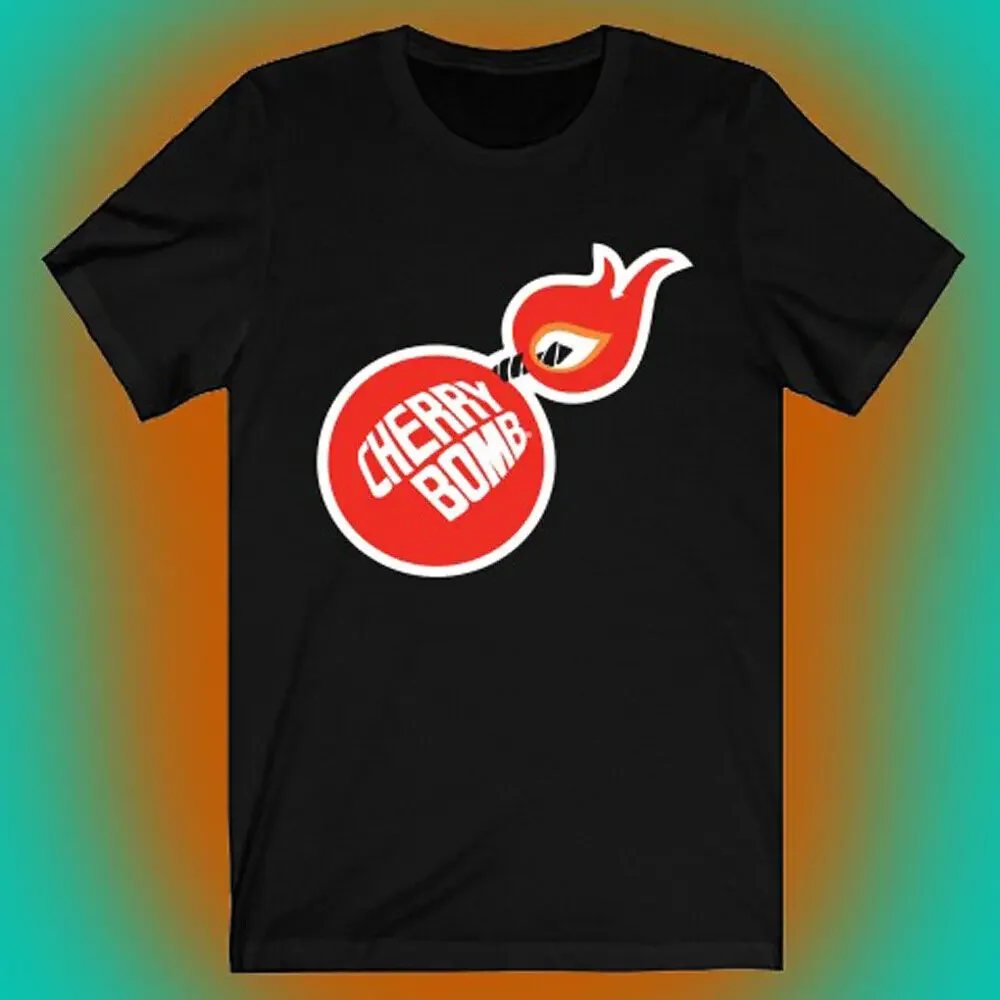

Черная Мужская футболка с выхлопом Cherry Bomb, размер от S до 5XL