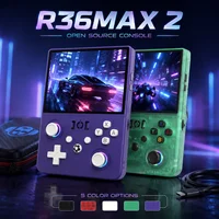 New R36 Max2 Retro Handheld Game Console Linux System 4.5 Inch IPS Screen 64G/128G Portable Pocket Player Built-in 18000+ Games 2