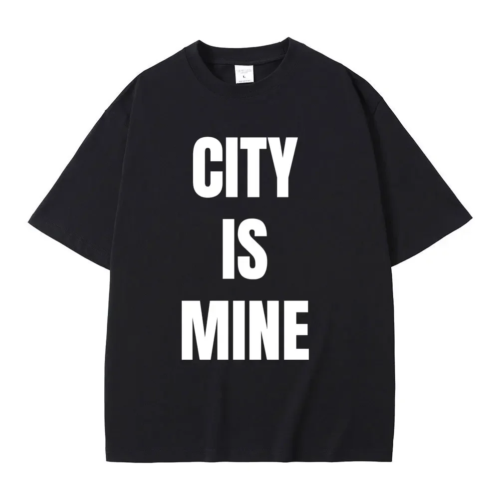 

100% pure cotton short-sleeved T-shirt hip-hop top with the same pattern print as the men's trendy rapper Drake City is mine