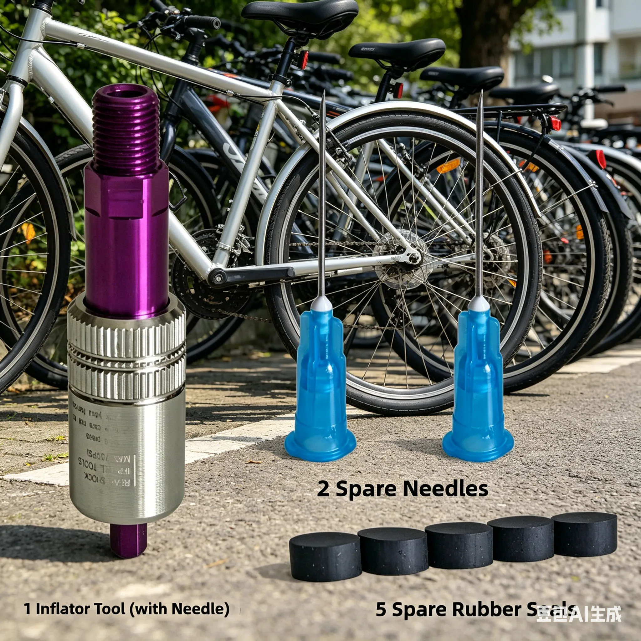 

Инструмент для накачивания задних амортизаторов велосипедов высоконапорным воздушным насосом для FOX X-FUSION CCDB, из алюминиевого сплава, со скрытой запасной иглой и резиновыми прокладками