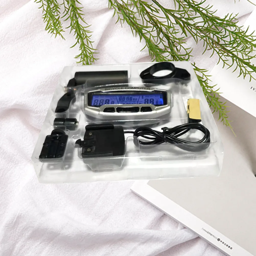 

Велокомпьютер с ночной подсветкой, цифровой спидометр, портативный, легкий, для велоспорта, отображение текущей скорости и среднего пробега, 1 шт.