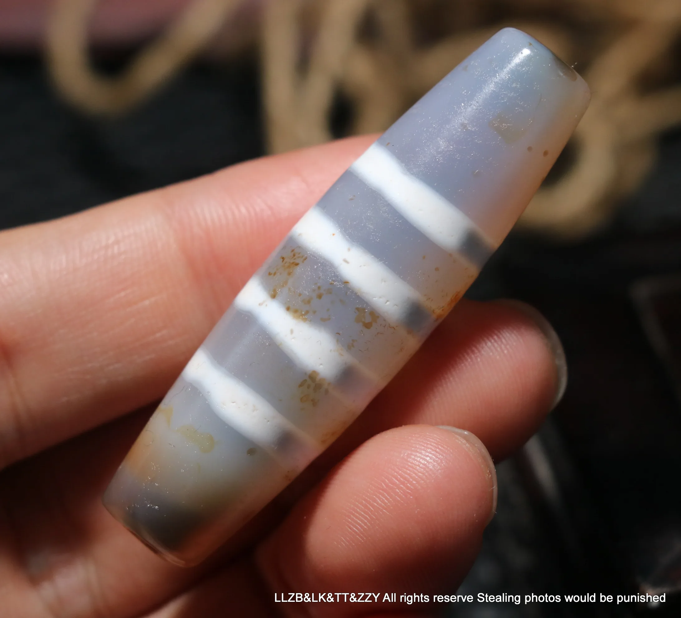 

Power Energy Tibetan Old Agate 4 Stripes Healer Medicine Symbol dZi Bead Amulet Big Pendant Top Quality Timestown UPvb56